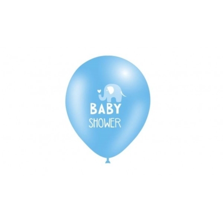 B/8 Globos 30cm Ø Azul Celeste: Baby Shower /Ref: 112P3385*8