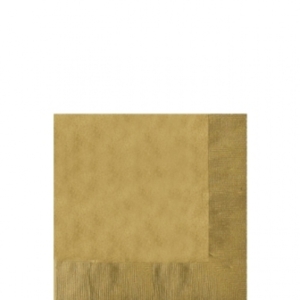 .Pack 20 Unds. Servilletas papel 23cm Gold /Ref: 50220-19