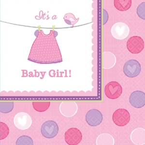 .Pack 16 Unds. Servilletas papel 33cm With Love Girl /Ref: 511489