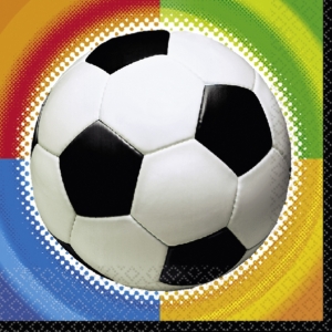.Pack 16 Unds. Servilletas papel 33cm Championship Soccer Fútbol /Ref: 517040