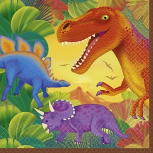 .Pack 16 Unds. Servilletas papel 33cm Prehistoric Party /Ref: 519766