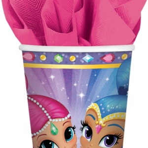 .Pack 6 Unds. Vasos de Plástico 266ml Shimmer & Shine /Ref: 581653