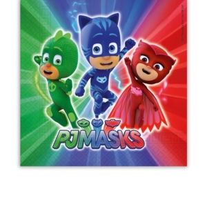 .Pack 20 Unds. Servilletas papel 33x33cm PJMASKS /Ref: 88633