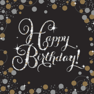 .Pack 16 Unds. Servilletas papel 33cm Gold Sparkling Celebration /Ref: 9901176