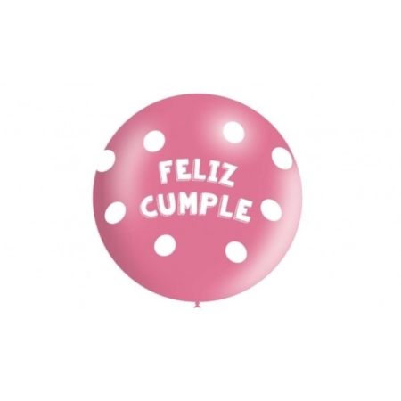 B/S 1 Globo 91cm Ø Rosa: Cumple Lunares /Ref: 3879201