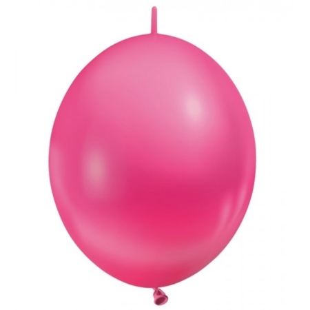 B/50 Globos Latex Link-O-Loon Fashion Fashion Fucsia Solido R6″/15cm /Ref: LOL6-012