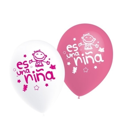 B/50 Globos 28cm Ø: Es Una Niña /Ref: 95P2919*50