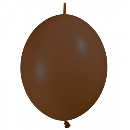 B/50 Globos Link-O-Loon 6 Sempertex Fashion Chocolate Solido R6″/15cm /Ref: LOL6-076