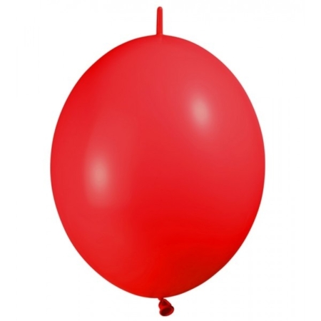 B/50 Globos Latex Link-O-Loon Fashion Fashion Rojo Solido R6″/15cm /Ref: LOL6-015