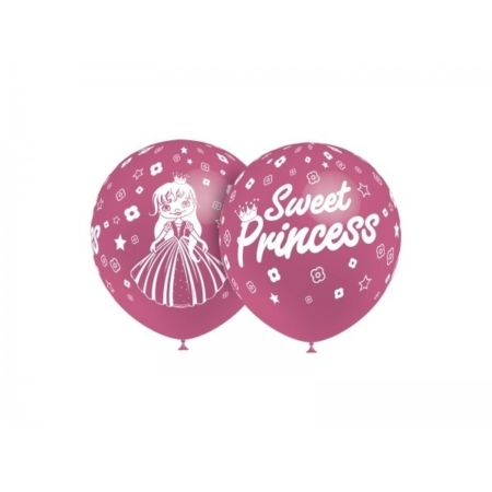 B/ 8 Globos 30cm Ø. rosa: Sweet Princess