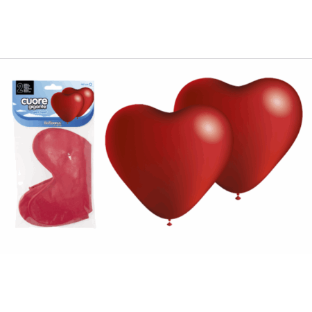B/ SOLAPA 2 Globos 140cm Perim. Rojo Corazón Gigante /Ref: HG3015