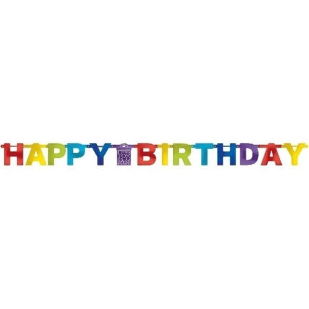 Banderin Bright Birthday Letter Banner 2.2m /Ref: 120199