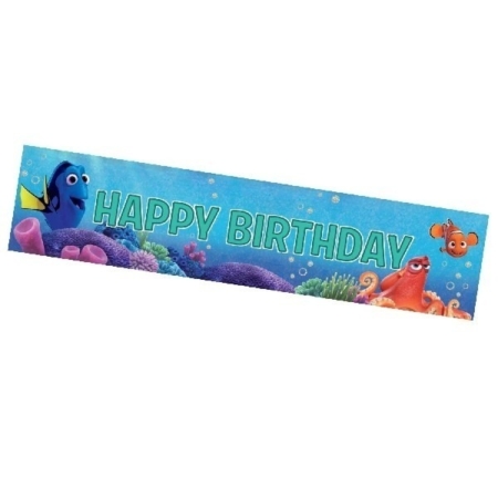 Banderin Finding Dory Holographic Foil Banner 2.7m x 20cm /Ref: 9900967