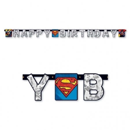 Banderin Superman Happy Birthday Banners /Ref: 5223401