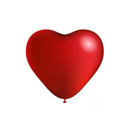 Bolsa 25 Globos 45cm Perim. Corazón Gigante Rojo /Ref: 140HP25