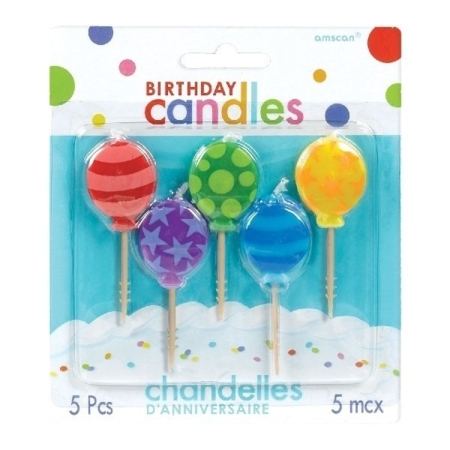 Vela Pink Balloon Candles 3.1cm /Ref: 999142