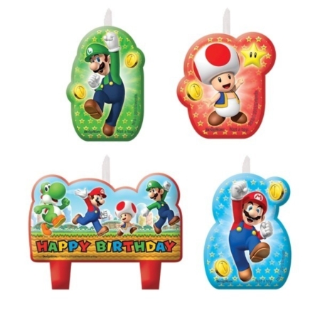Vela Super Mario Happy Birthday Candles /Ref: 171554
