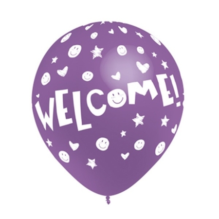 B/ 50 Globos 30cm Ø.: Welcome!!