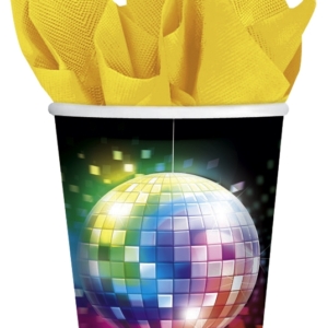 .8 Vasos Vasos de papel Disco 70s 266ml /Ref: 581222
