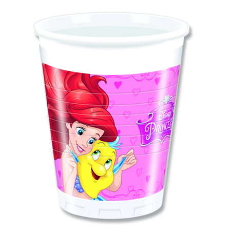 .Pack 8 Unds. Vasos de Plástico 200ml Princesa Dreaming /Ref: 86678