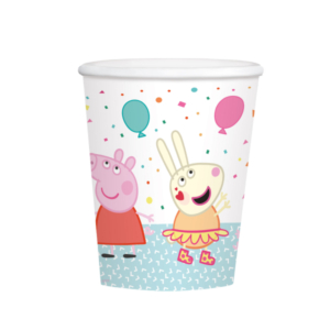 .Pack 8 Unds. Vaso de Papel 266ml Peppa Pig /Ref: 9906333-66