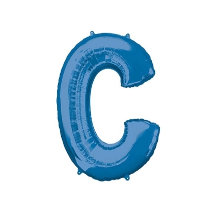 :Letra C Foil Balloons Azul 16″/40cm /Ref: 3825511