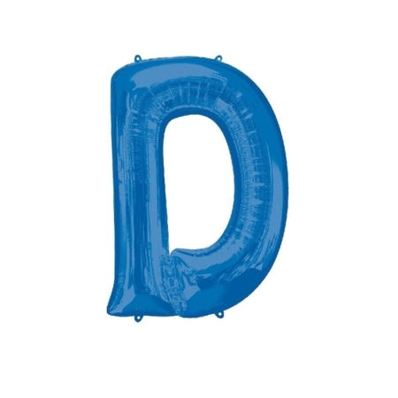 :Letra D Foil Balloons Azul 16″/40cm /Ref: 3825611
