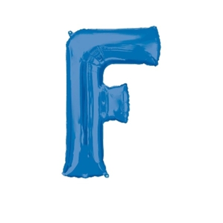 :Letra F Foil Balloons Azul 16″/40cm /Ref: 3302111