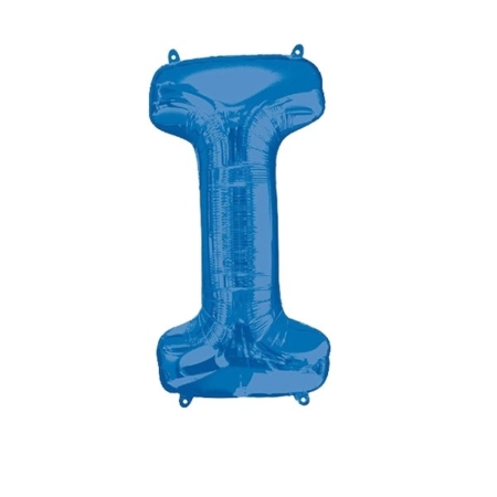 1 I Letra I 16″/40cm AZUL Foil Balloons (Northstarballoons)