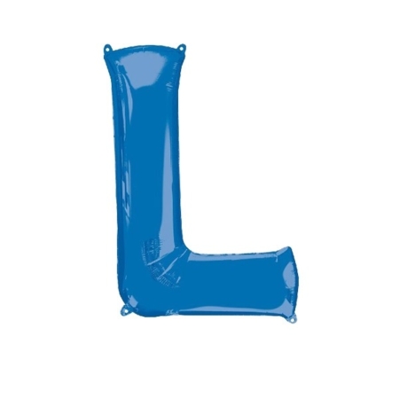 :Letra L Foil Balloons Azul 16″/40cm /Ref: 3826411