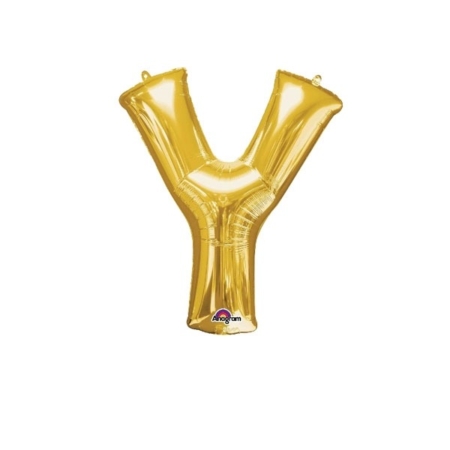 -Letra Y Foil Balloons Oro 16″/40cm /Ref: 3306111