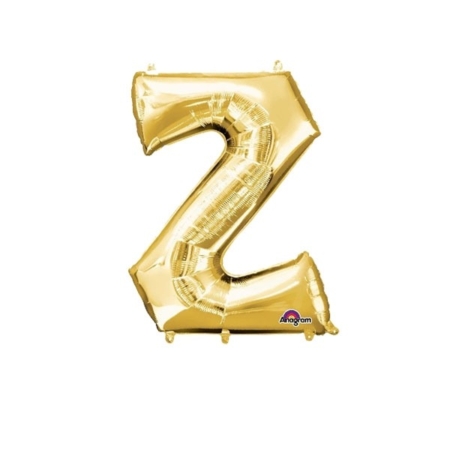 -Letra Z Foil Balloons Oro 16″/40cm /Ref: 3306311