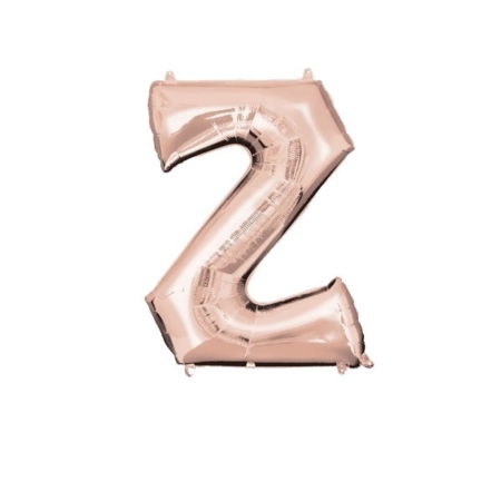 ;Letra Z Foil Balloons Oro Rosado 16″/40cm /Ref: 3747711