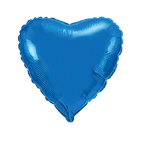 4″/10cm Globo Foil Forma Corazón Azul / Ref: 203500A