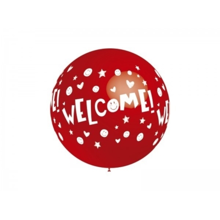 B/ 10 Globos 91cm Ø. 4C: Welcome!!