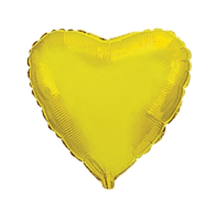 4″/10cm Globo Foil Forma Corazón Oro / Ref: 203500O