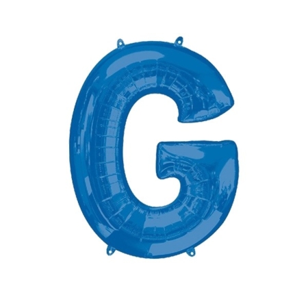 :Letra G Foil Balloons Azul 34″/86cm /Ref: 3541301