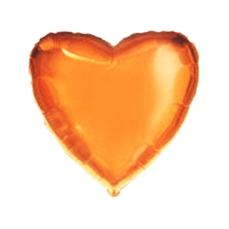 18″/45cm Globos Foil Forma Corazón Naranja / Ref: 201500NA