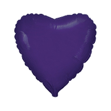 4″/10cm Globos Foil Forma Corazón Violeta / Ref: 203500V