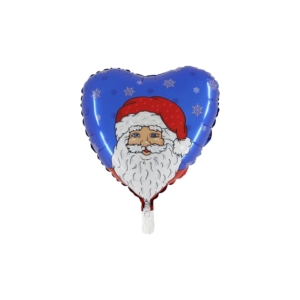.18″/45cm Corazón Sta Claus, azul / Ref: 18STAB