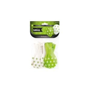 B/S 8 Globos 28cm Ø imp. global: Flores Pop /Ref: HG2044