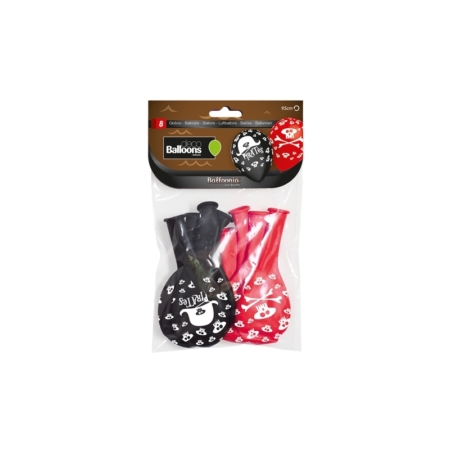 B/S 8 Globos 28cm Ø.imp.global: Corazon /Ref: HG2051