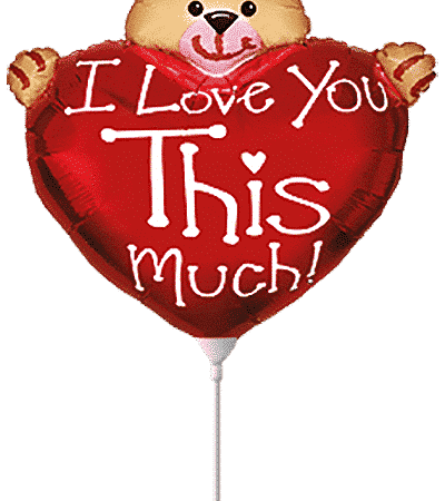 BEAR LOVE MUCH MINI 12″/30cm x 13″/33cm / Ref: 902715