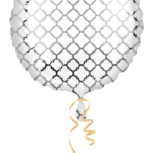 18″/45cm CIRCULO WHITE & SILVER QUATREFOIL /Ref: 3266102