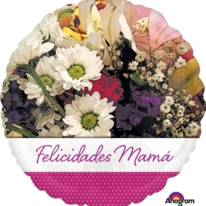 18/45cm FELICIDADES MAMA RAMO DE FLORES /Ref: 3497101
