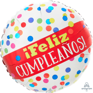 18/45cm Feliz Cumpleaños Puntos /Ref: 4112401