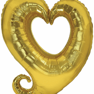 SHAPE CORAZÓN ORO 24″/62cm /Ref: 901500YO
