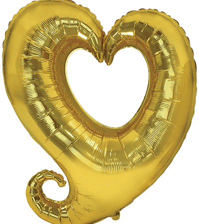SHAPE CORAZÓN ORO 24″/62cm /Ref: 901500YO