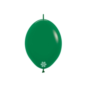 B/25 Globos Latex Link-O-Loon Fashion Solido Verde Selva R12″/30cm