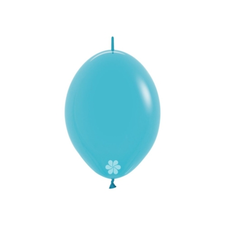 B/25 Globos Latex Link-O-Loon Fashion Solido Azul Caribe R12″/30cm /Ref: LOL-038